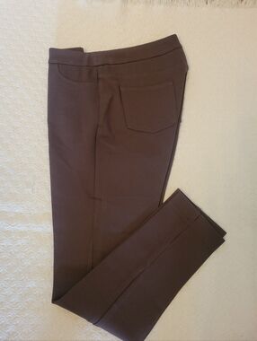 Soft Surroundings Chocolate Brown Skinny Ponte Pants